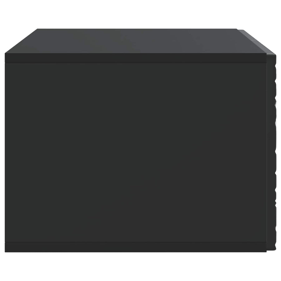 Wandbeugel TV-kast 59,5 x 31 cm Zwart Bewerkt hout