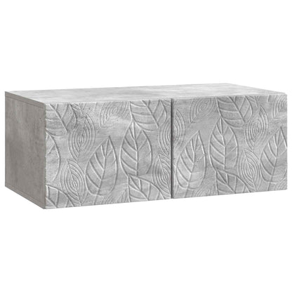 Wandbeugel TV-kast 59,5 x 31 cm Betongrijs Bewerkt hout