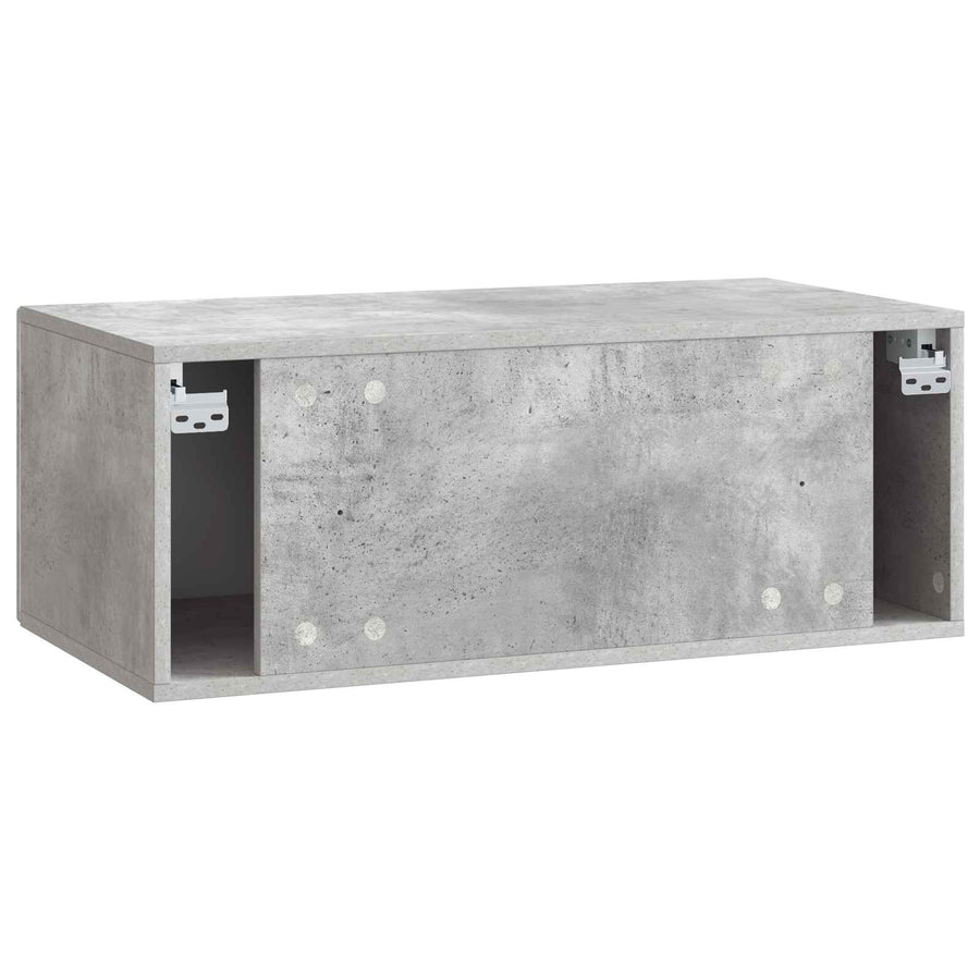 Wandbeugel TV-kast 59,5 x 31 cm Betongrijs Bewerkt hout