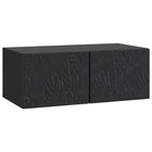 Tv-kast muurmontage 78,5x31x30 cm zwart bewerkt hout