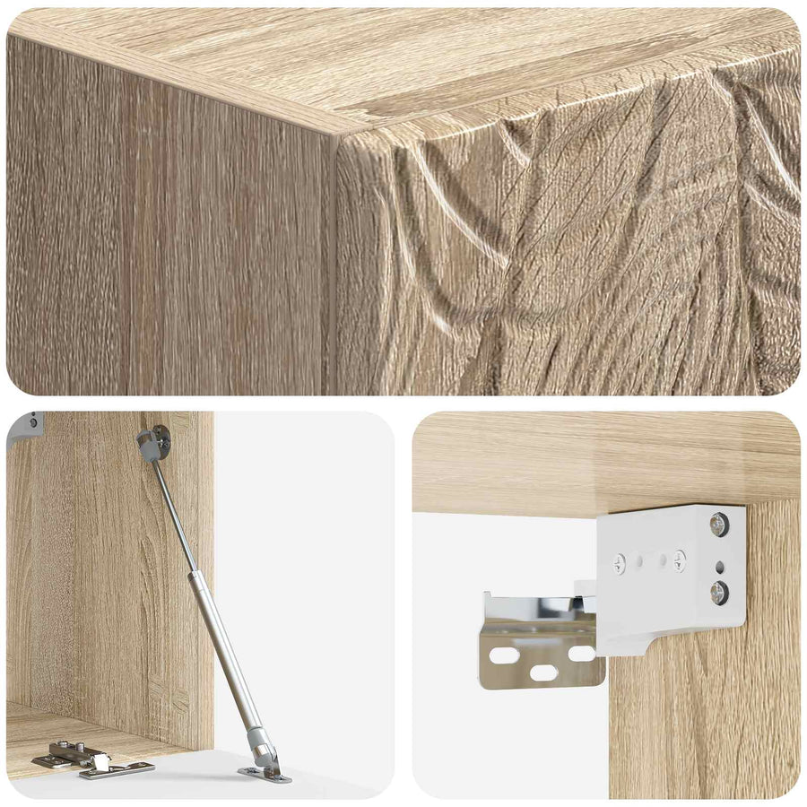 Wandbeugel TV-kast 78,5 x 31 cm Sonoma Eiken Bewerkt hout