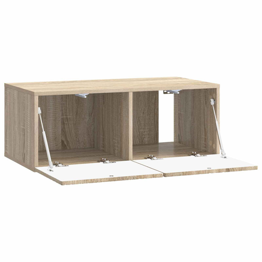 Wandbeugel TV-kast 78,5 x 31 cm Sonoma Eiken Bewerkt hout