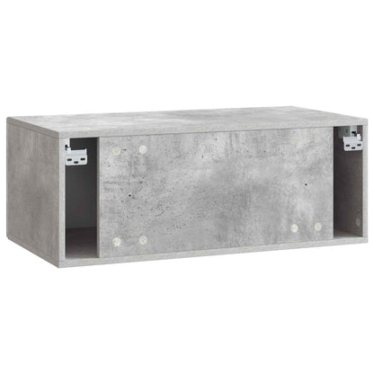 Wandbeugel TV-kast 78,5 x 31 cm Betongrijs Bewerkt hout