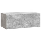 Tv-meubel wandmontage 98x31 cm betongrijs bewerkt hout