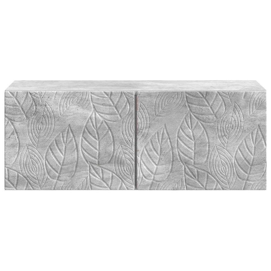 Wandbeugel TV-kast 98 x 31 cm Betongrijs Bewerkt hout