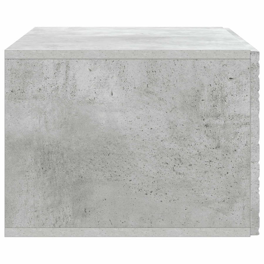 Wandbeugel TV-kast 98 x 31 cm Betongrijs Bewerkt hout