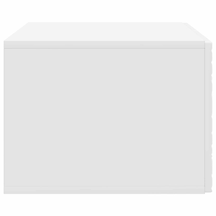 Wandbeugel TV-kast 98 x 31 cm Hoogglans Wit Bewerkt hout