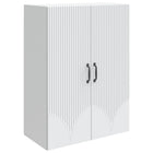 Wandkast 66x34,5x90 cm bewerkt hout wit