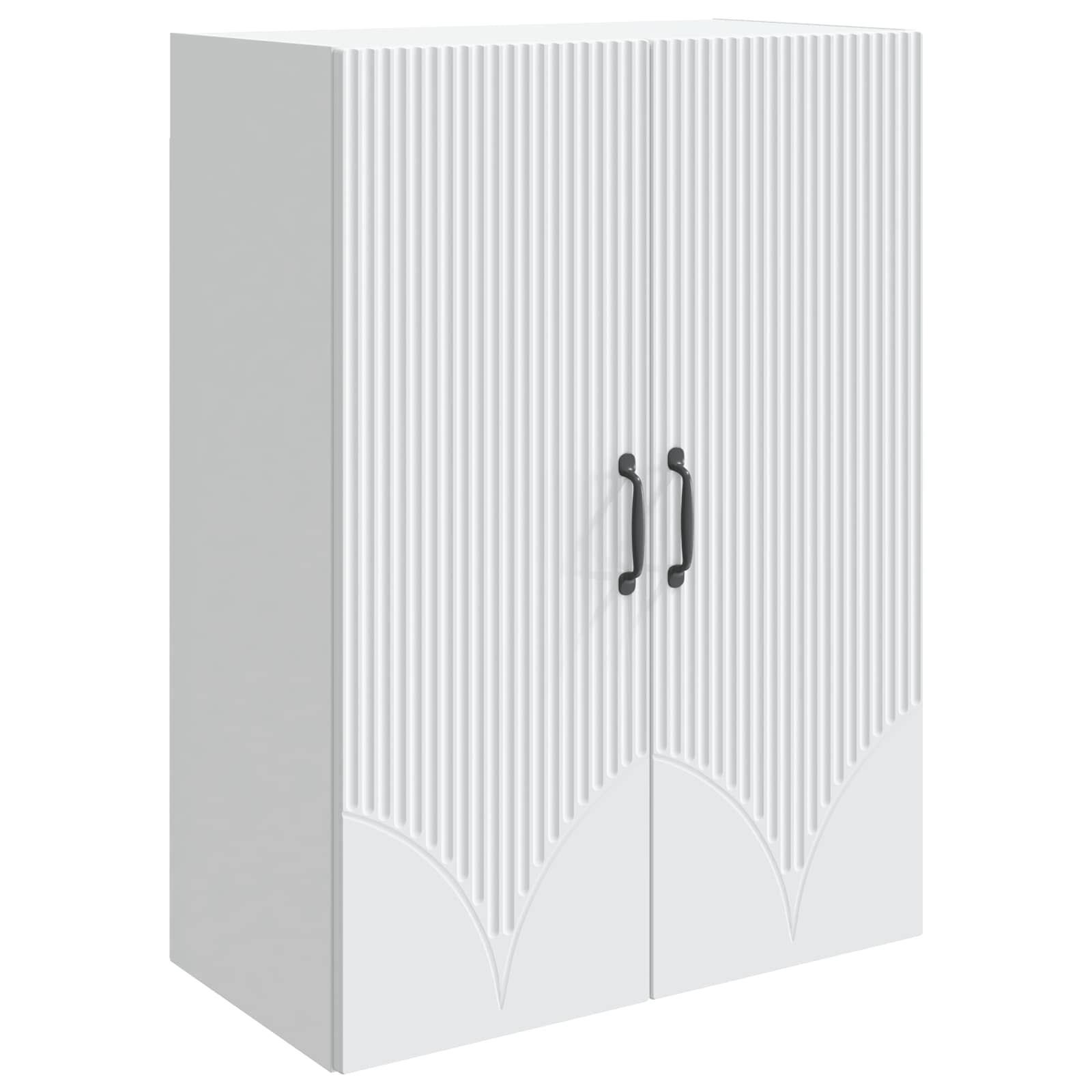 Wandkast Wit 66 x 34,5 x 90 cm Bewerkt hout