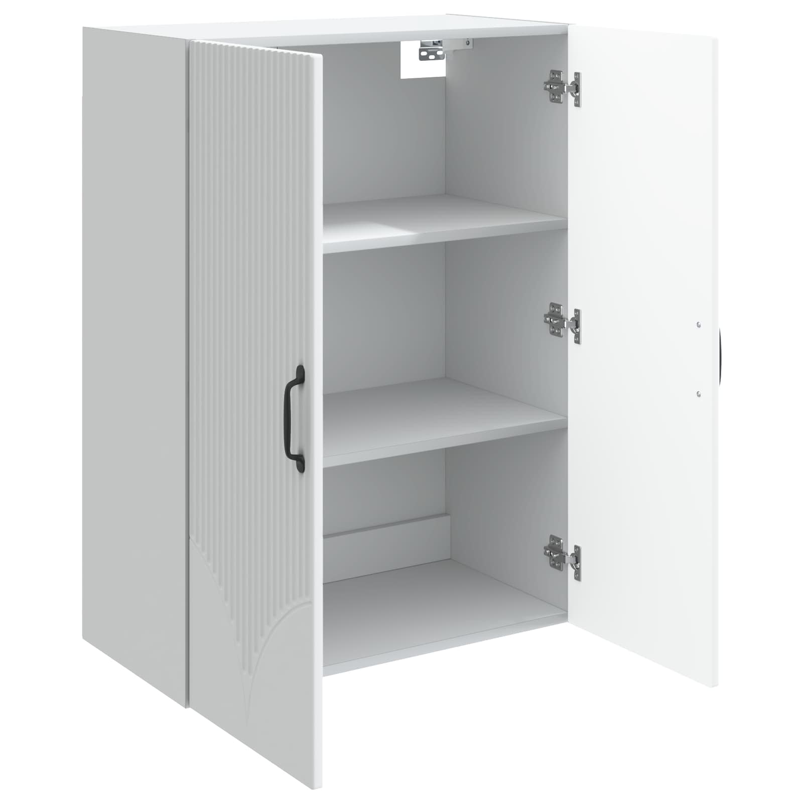 Wandkast Wit 66 x 34,5 x 90 cm Bewerkt hout