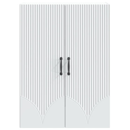 Wandkast Wit 66 x 34,5 x 90 cm Bewerkt hout