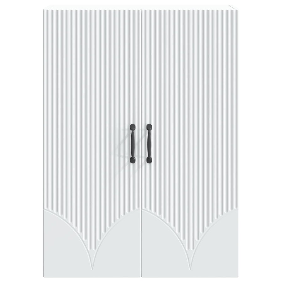 Wandkast Wit 66 x 34,5 x 90 cm Bewerkt hout