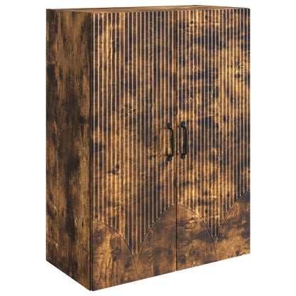Wandkast Gerookt eiken 66 x 34,5 x 90 cm Bewerkt hout