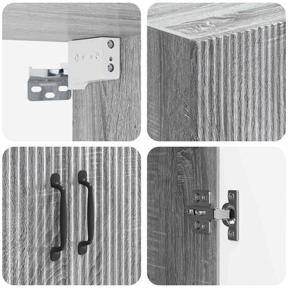 Wandkast Grijs Sonoma 66 x 34,5 x 90 cm Bewerkt hout