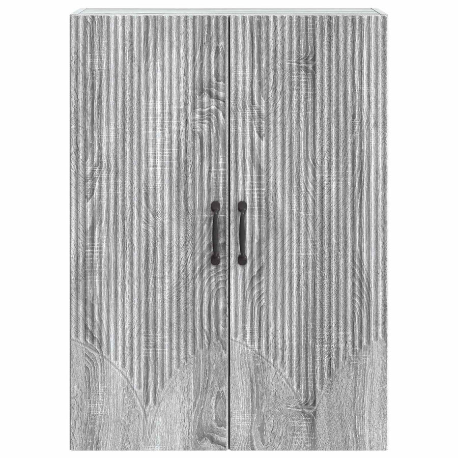 Wandkast Grijs Sonoma 66 x 34,5 x 90 cm Bewerkt hout