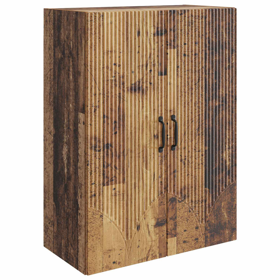 Wandkast Oud hout 66 x 34,5 x 90 cm Bewerkt hout