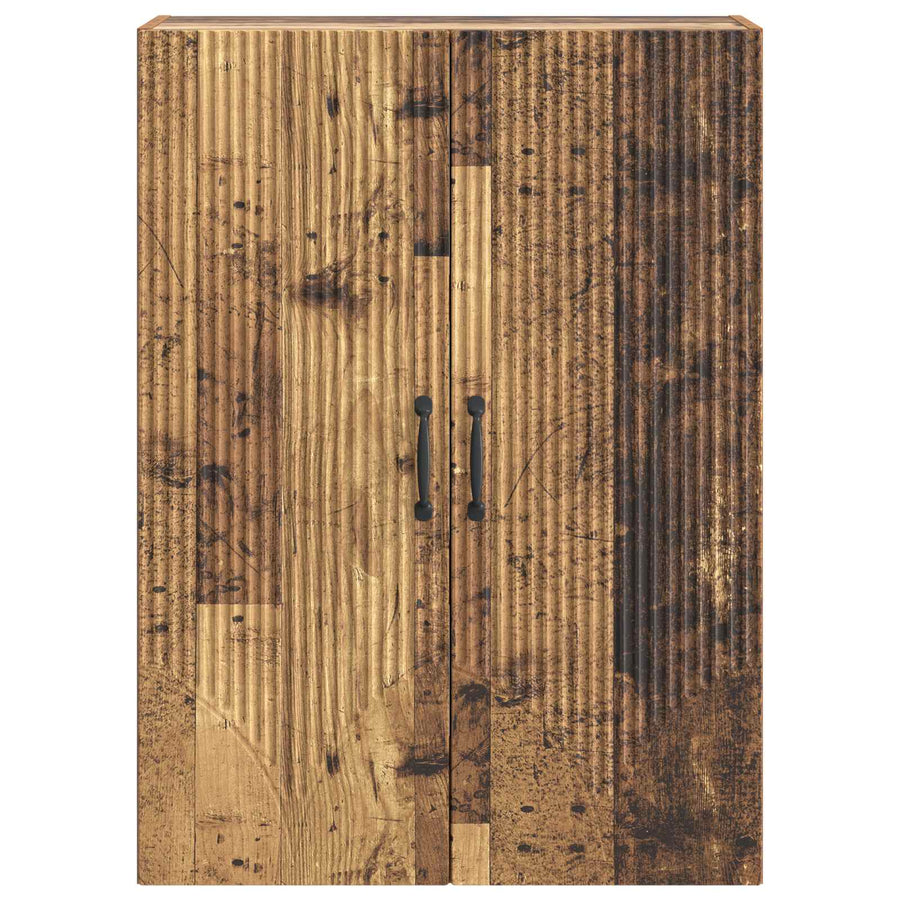 Wandkast Oud hout 66 x 34,5 x 90 cm Bewerkt hout