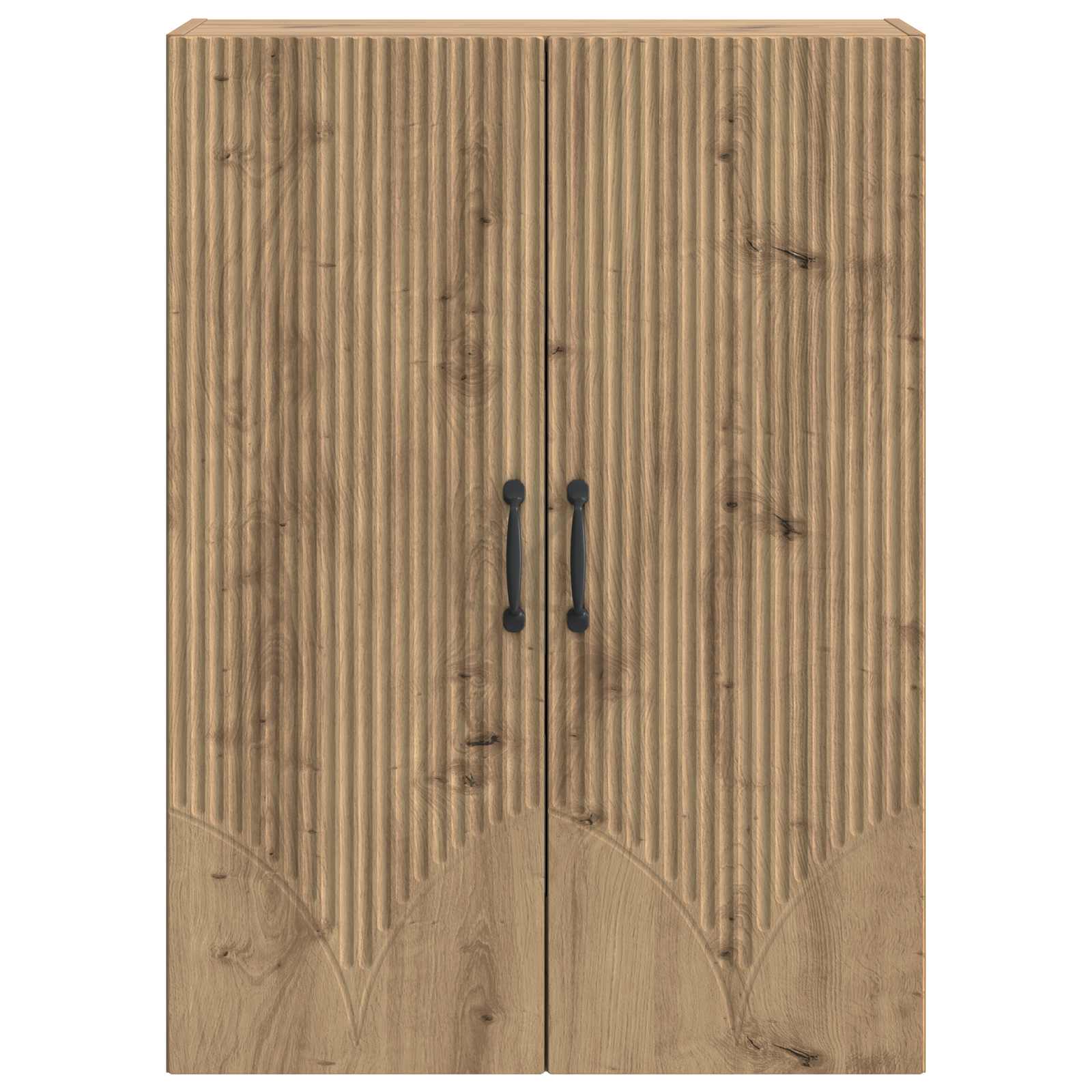 Wandkast Artisanaal eiken 66 x 34,5 x 90 cm Bewerkt hout