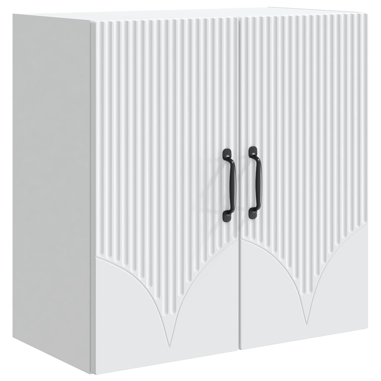Wandkast Wit 59 x 31 x 60 cm Bewerkt hout