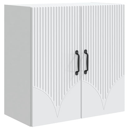 Wandkast Wit 59 x 31 x 60 cm Bewerkt hout