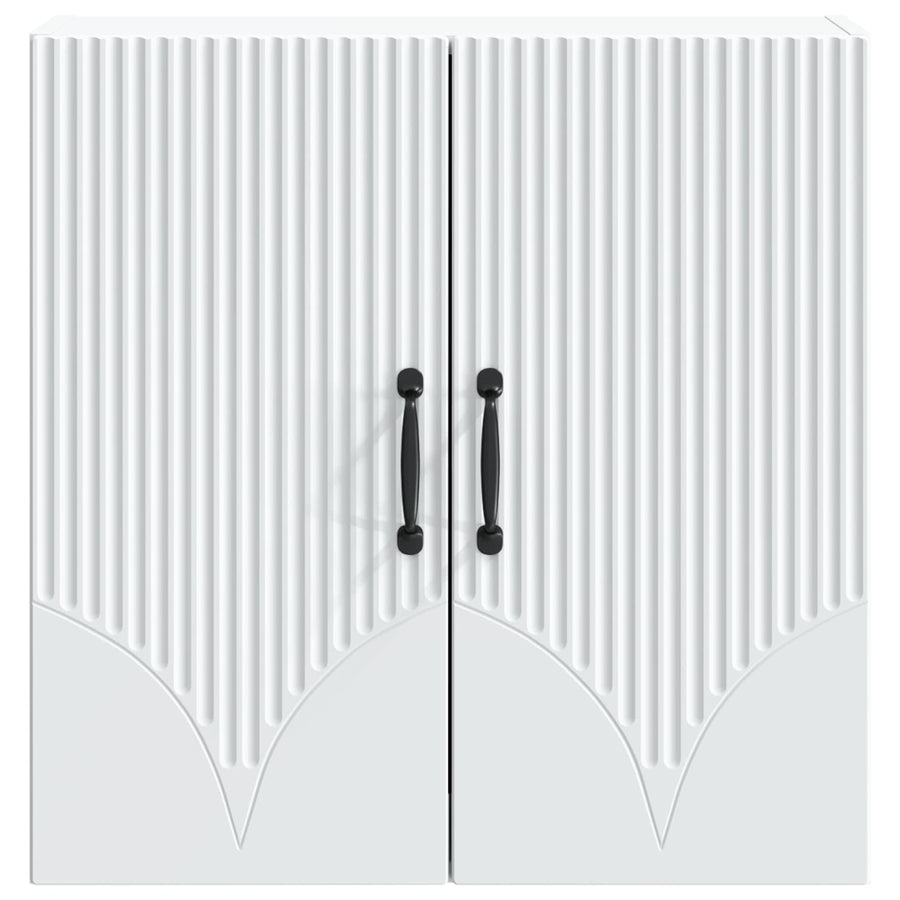 Wandkast Wit 59 x 31 x 60 cm Bewerkt hout