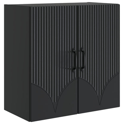 Wandkast Zwart 59 x 31 x 60 cm Bewerkt hout
