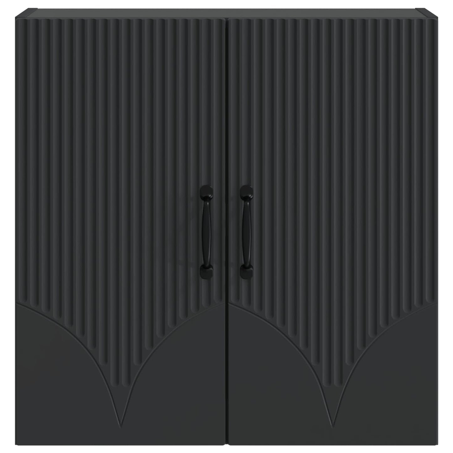 Wandkast Zwart 59 x 31 x 60 cm Bewerkt hout