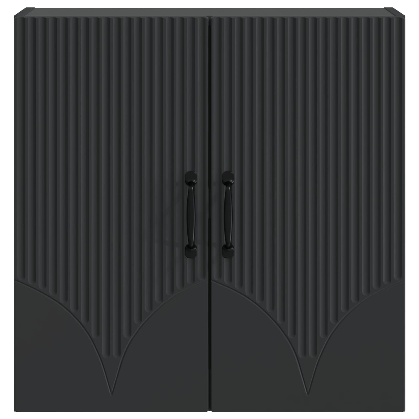 Wandkast Zwart 59 x 31 x 60 cm Bewerkt hout