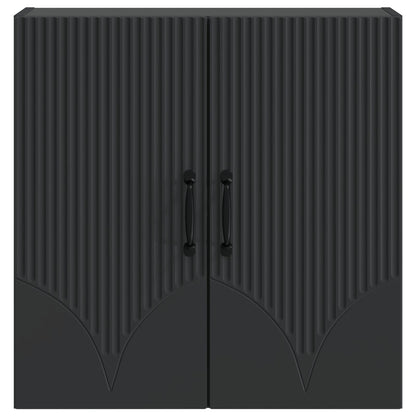 Wandkast Zwart 59 x 31 x 60 cm Bewerkt hout