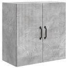 Wandkast 59x31x60 cm betongrijs bewerkt hout