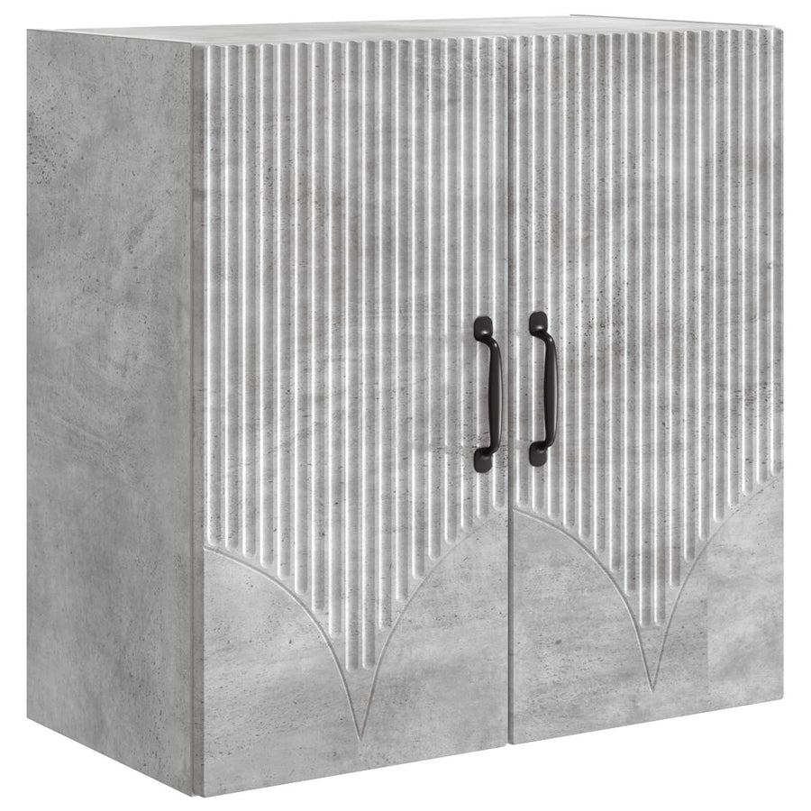 Wandkast Betongrijs 59 x 31 x 60 cm Bewerkt hout