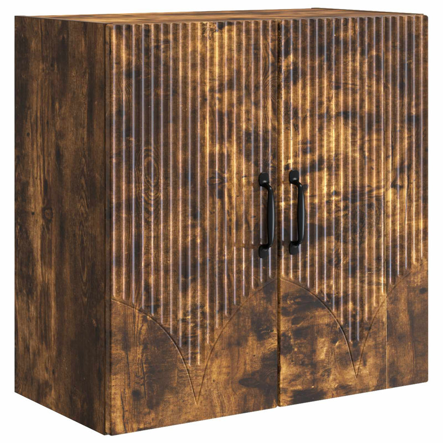 Wandkast Gerookt eiken 59 x 31 x 60 cm Bewerkt hout