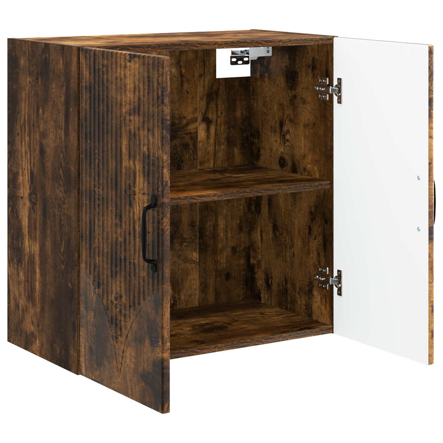 Wandkast Gerookt eiken 59 x 31 x 60 cm Bewerkt hout
