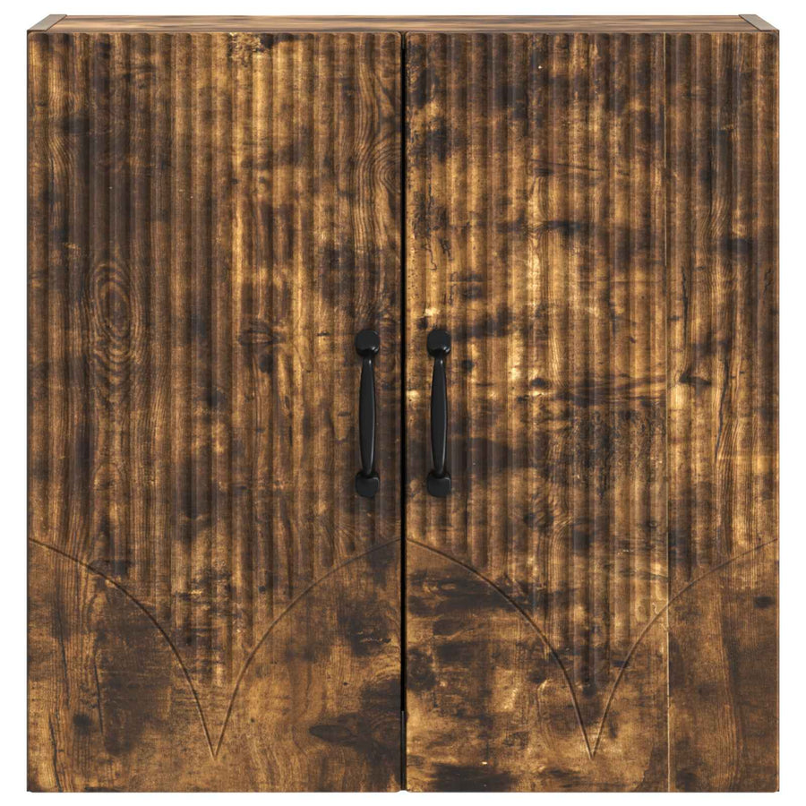 Wandkast Gerookt eiken 59 x 31 x 60 cm Bewerkt hout