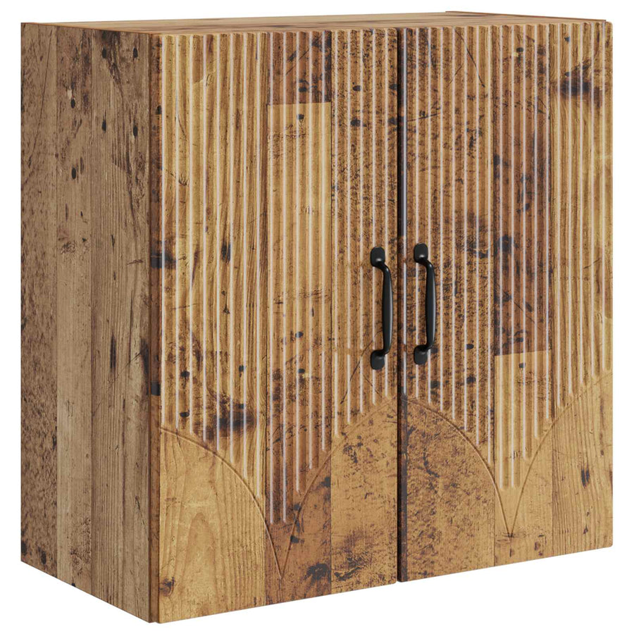 Wandkast Oud hout 59 x 31 x 60 cm Bewerkt hout