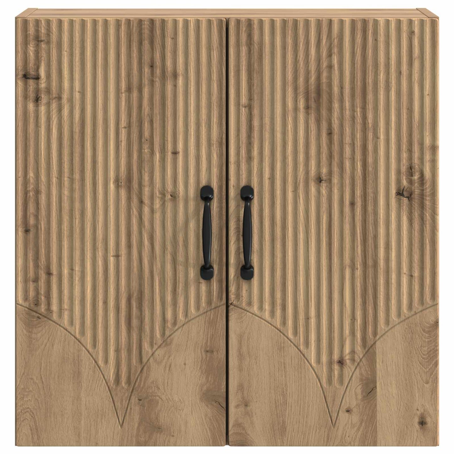 Wandkast Artisanaal eiken 59 x 31 x 60 cm Bewerkt hout