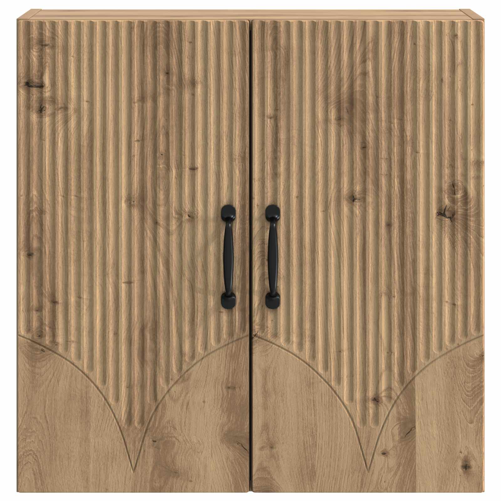 Wandkast Artisanaal eiken 59 x 31 x 60 cm Bewerkt hout