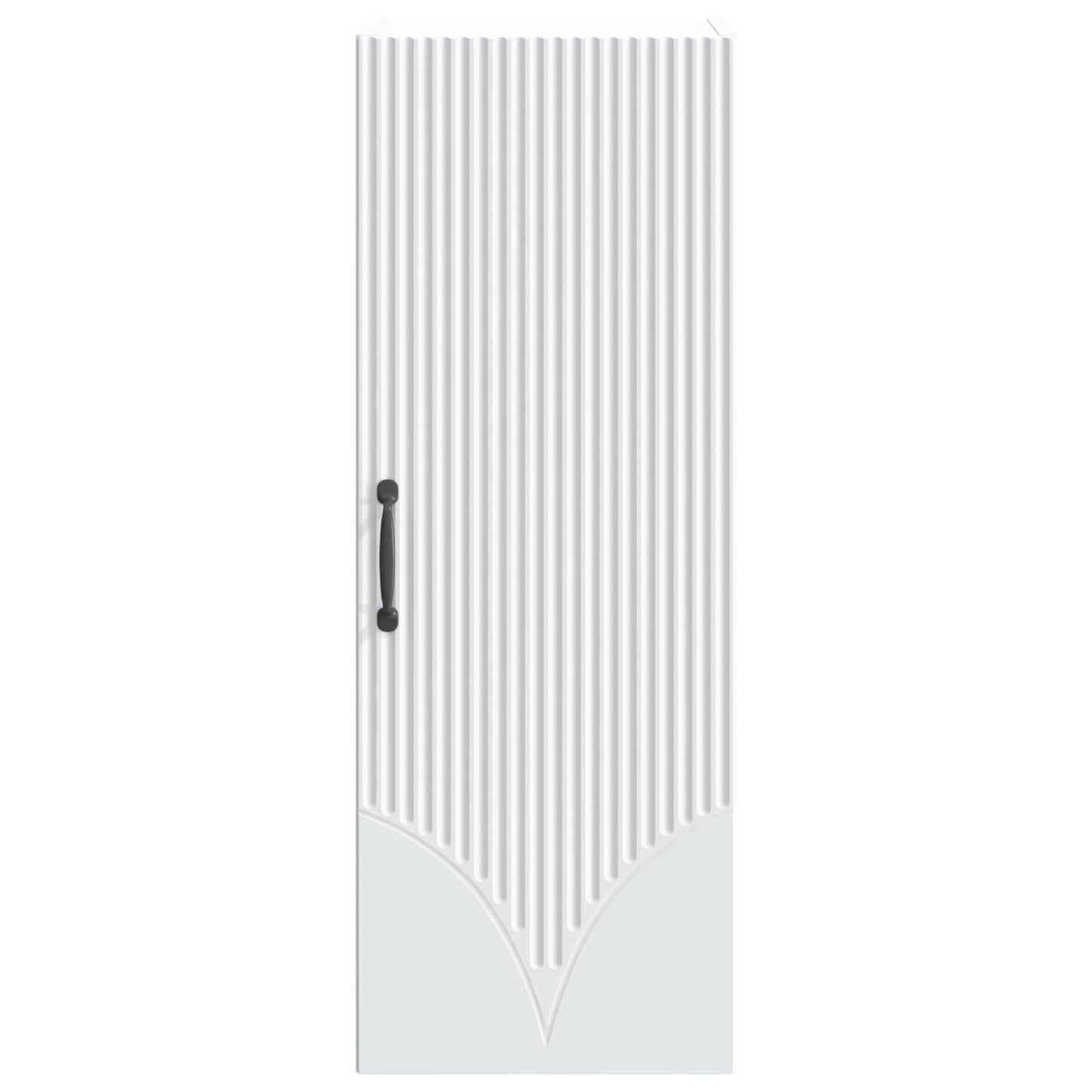 Wandkast Wit 33 x 34,5 x 90 cm Bewerkt hout
