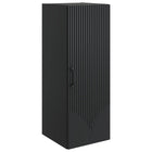 Wandkast 33x34,5x90 cm bewerkt hout zwart