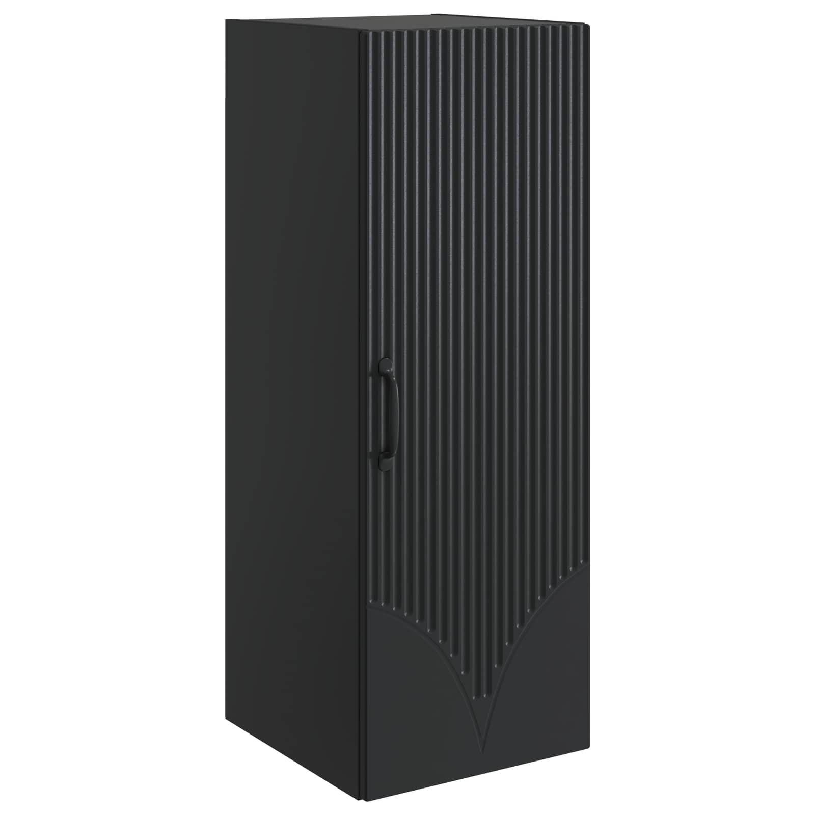 Wandkast Zwart 33 x 34,5 x 90 cm Bewerkt hout