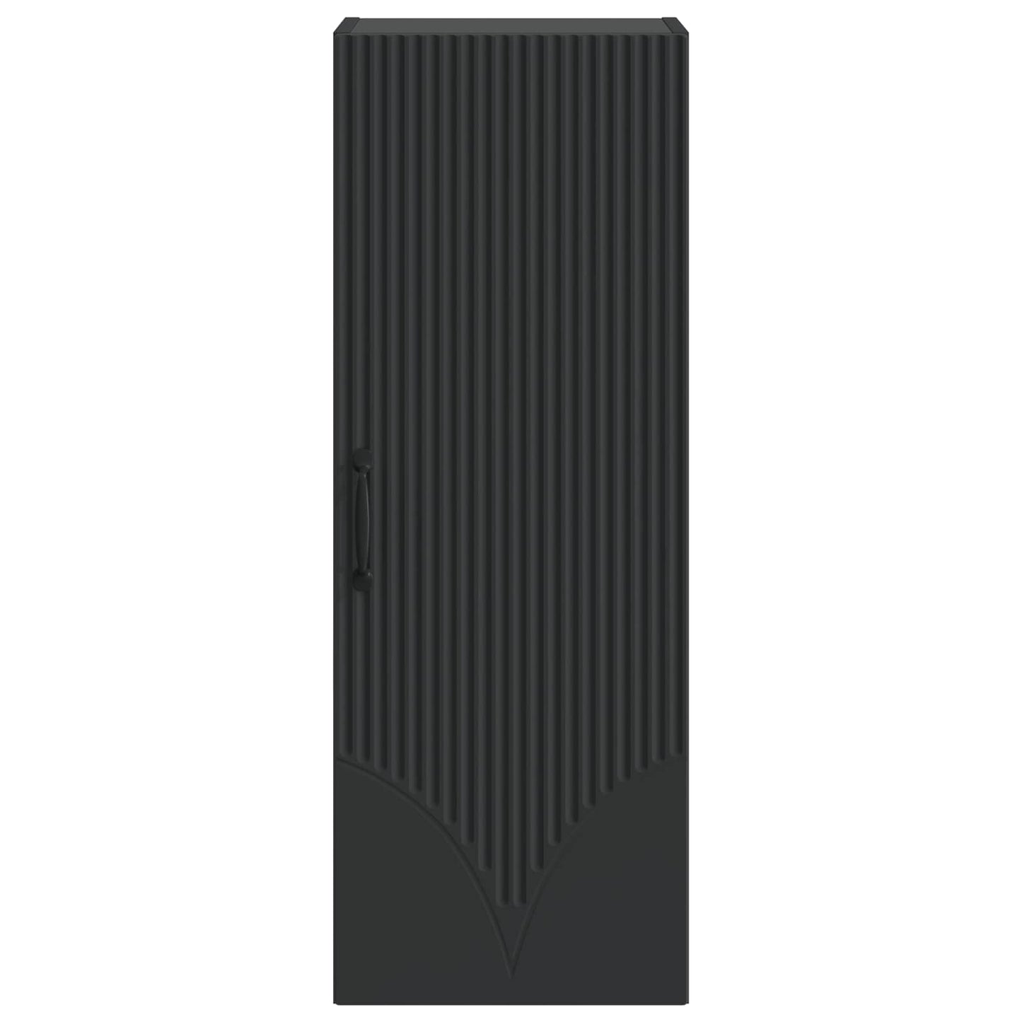 Wandkast Zwart 33 x 34,5 x 90 cm Bewerkt hout