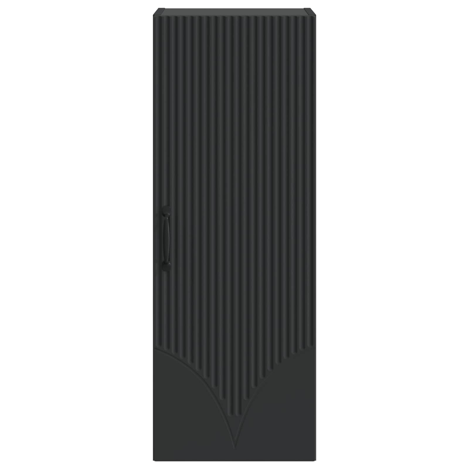 Wandkast Zwart 33 x 34,5 x 90 cm Bewerkt hout