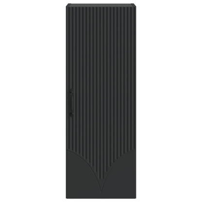 Wandkast Zwart 33 x 34,5 x 90 cm Bewerkt hout