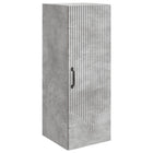Wandkast 33x34,5x90 cm bewerkt hout grijs
