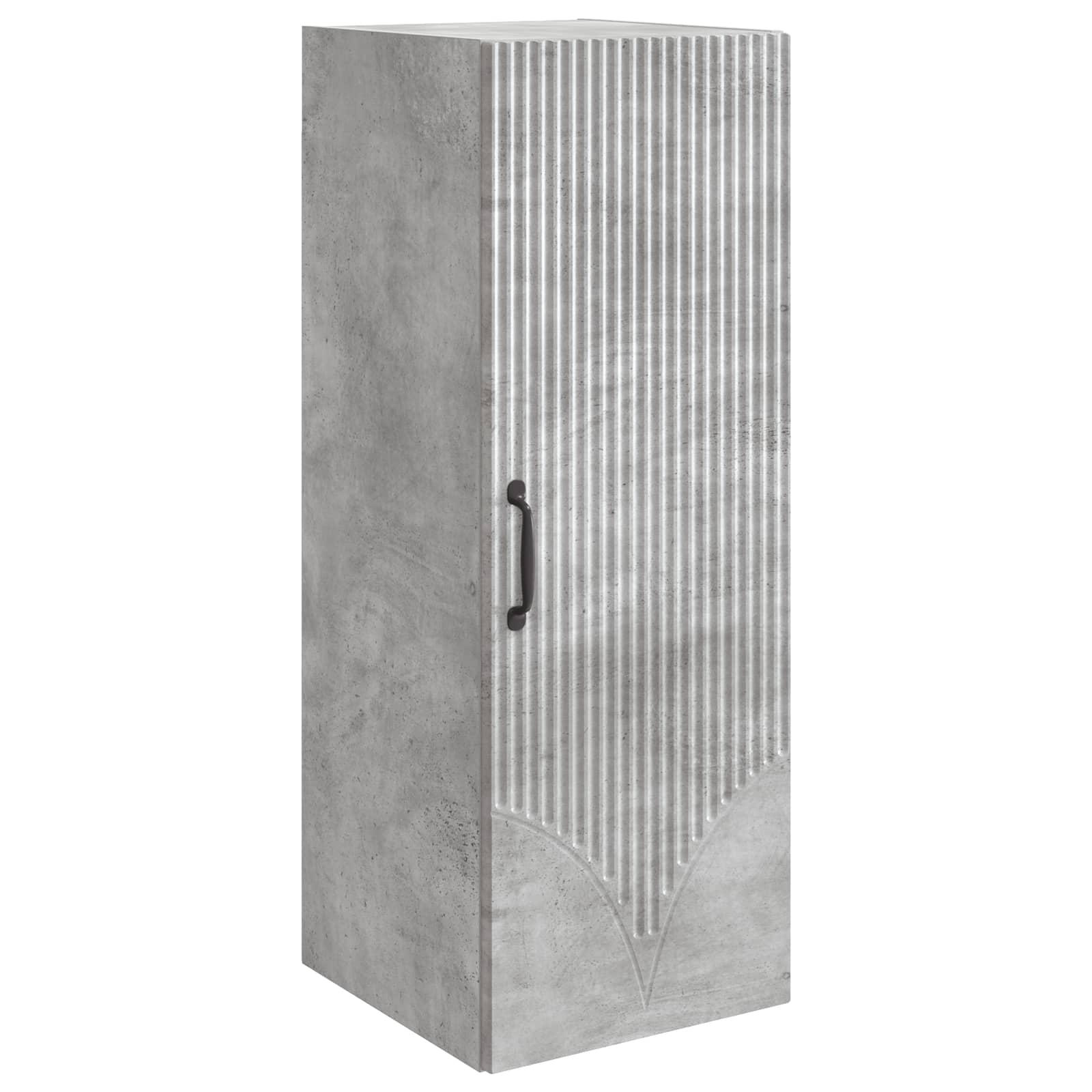Wandkast Betongrijs 33 x 34,5 x 90 cm Bewerkt hout