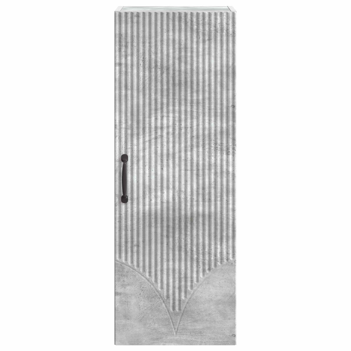 Wandkast Betongrijs 33 x 34,5 x 90 cm Bewerkt hout
