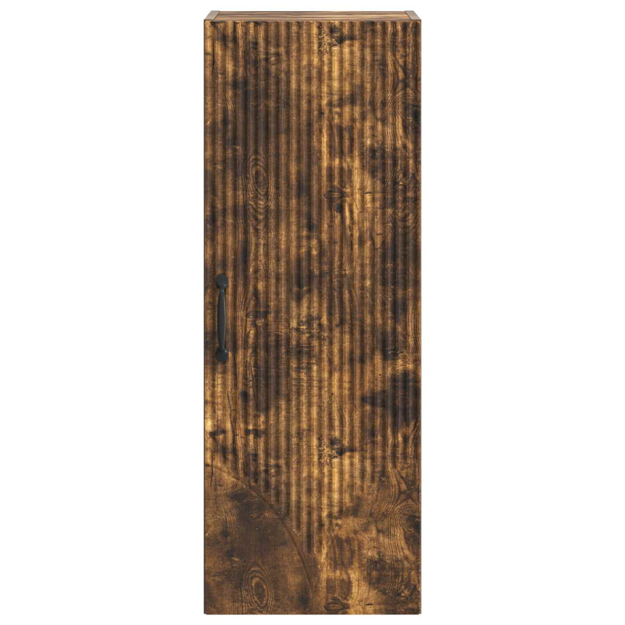 Wandkast Gerookt eiken 33 x 34,5 x 90 cm Bewerkt hout