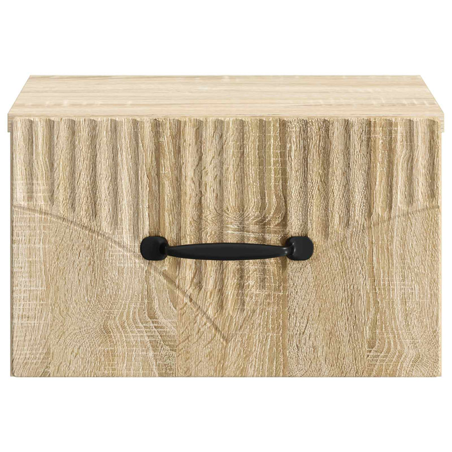 Wandbeugel Bedkast Sonoma Eiken 34,5 x 33 x 20 cm Bewerkt hout