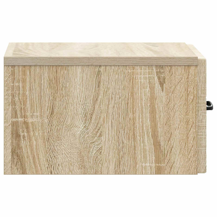 Wandbeugel Bedkast Sonoma Eiken 34,5 x 33 x 20 cm Bewerkt hout