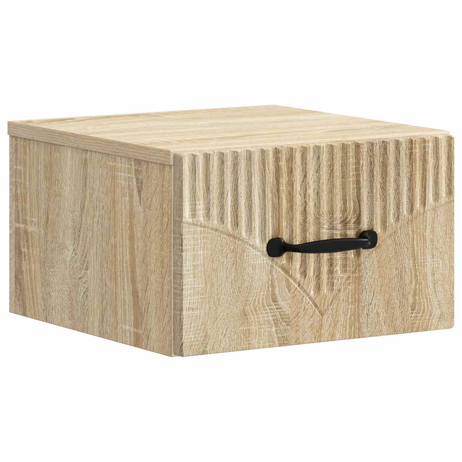 Wandbeugel Bedkast 2 pcs Sonoma Eiken 34,5 x 33 x 20 cm